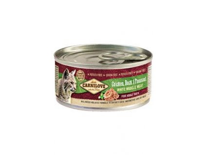 Carnilove White konz Mus Meat Duck&Pheasant Cats 100g