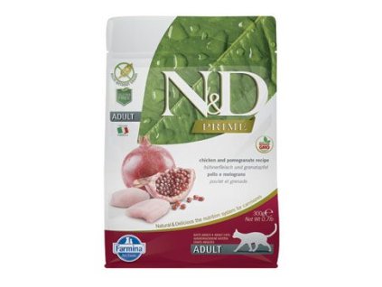 N&D PRIME CAT Neutered Chicken&Pomegranate 1,5kg-pošk