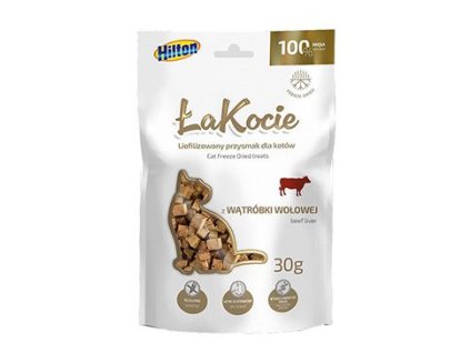 Pochoutka mrazem sušené Hovězí játra pro kočky 30g