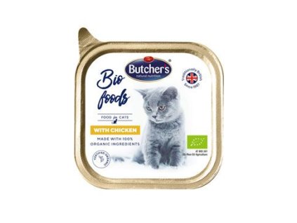 Butcher's Cat Bio Foods s kuřecím vanička 85g