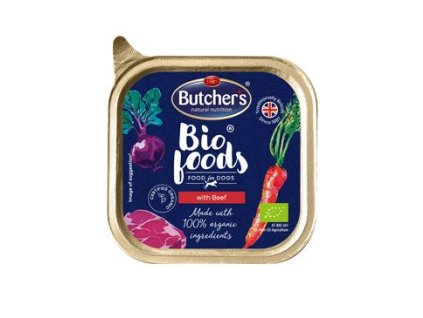 Butcher's Dog Bio Foods s hovězím vanička 150g