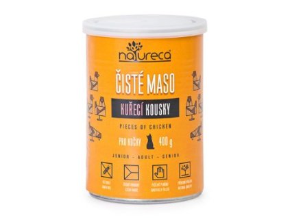 NATURECA konz. kuře kousky pro kočky 400g