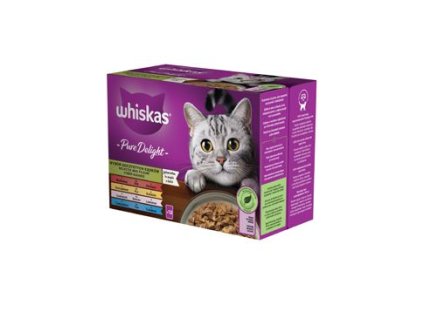 Whiskas kaps. Pure Delight mix v želé 12x85g