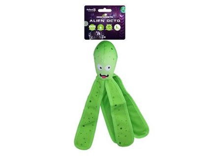 Hračka pes Dog Comets Alien Octo L 37cm zelená