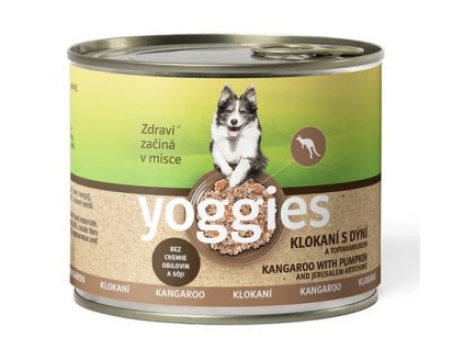 200 g Yoggies klokaní konzerva pro psy s dýní a topinamburem