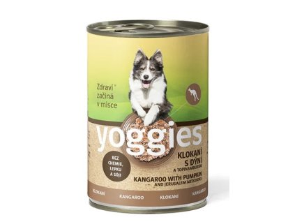 400 g Yoggies klokaní konzerva pro psy s dýní a topinamburem