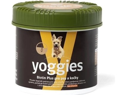 Yoggies Biotin Plus pro psy (peletky) 400g