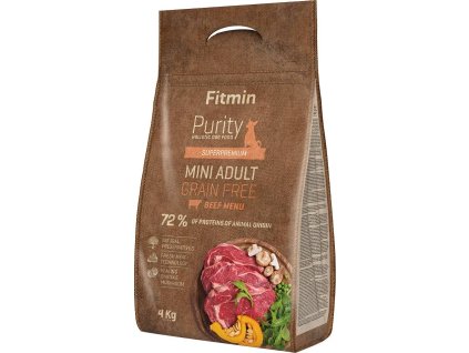 Fitmin Purity Grain Free Adult Mini Beef 4 kg