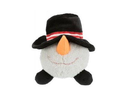 Vánoční hračka pes Míček Sněhulák plyš 18-29cm TR