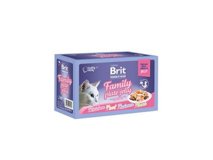 Brit Premium Cat D Fillets in Jelly Family Plate 1020g