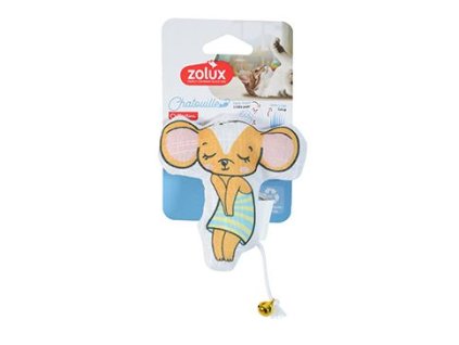 Hračka kočka CHATOUILLE Myška v šatech Zolux