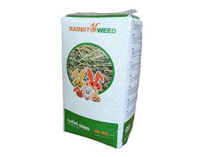 Seno luční RabbitWeed 10kg - poškozený obal