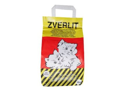 ZVERLIT červený hrubá s vůní Podestýlka kočka 10kg - poškozený obal