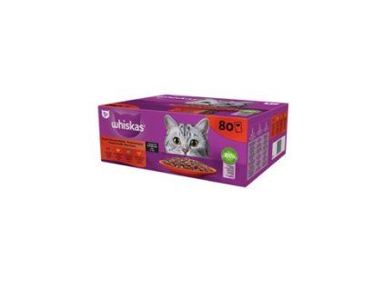 Whiskas kaps. Core klas.výběr ve šťávě 80x85g pošk