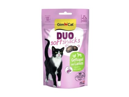 GimCat Duo Soft Snacks drubezi s jehnetem 50g