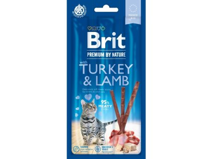 Brit Premium Cat by Nature Sticks Turkey&Lamb(3pcs)