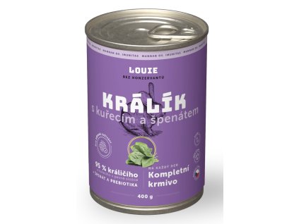 Louie konzerva s králíkem 400g