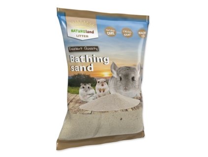 Nature Land koupací písek pro hlodavce 1kg poškozený obal