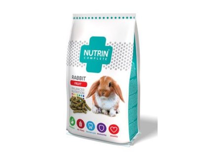 Nutrin Complete Králík Adult Fruit 400g poškozený obal