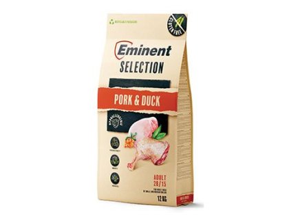 Eminent Selection Dog Adult Pork&Duck 12kg poškozený obal