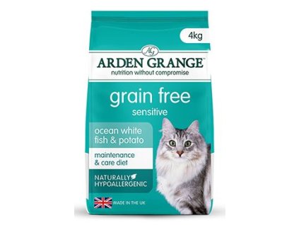 Arden Grange GF Cat Adult Sen.Oc.White Fish&Potato 4kg