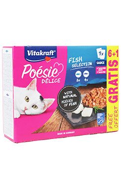 Vitakraft Cat Poésie Délice Multipack rybí 6+1x85g