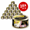 24 x Konzerva SHINY CAT Kuře+kreveta 70g