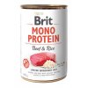 Brit Dog konz Mono Protein Beef & Brown Rice 400g