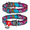 WAUDOG obojek nylonový Summer Fastex QR (33-49cm/2,5cm)