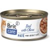 Brit Care Cat konzerva Paté Beef & Olives 70 g - promo