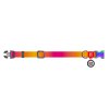 WAUDOG obojek nylon Gradient Oranžo-růžový QR (L/33-49cm/2,5cm)