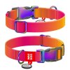 WAUDOG obojek nylon Gradient Oranžo-růžový QR (L/33-49cm/2,5cm)