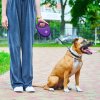 WAUDOG vodítko samonavíjecí se zásobníkem na sáčky Fialové 40kg/5m/L