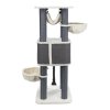 XXL škrábadlo HUMBERTO, 174 x 68 x 68, krémová/šedá
