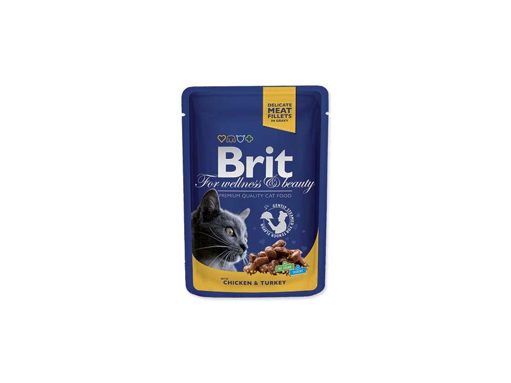 BRIT Premium Cat kapsička Chicken & Turkey 100 g