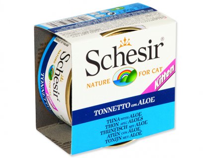Schesir konzerva Cat Kitten tuňák + aloe 85g
