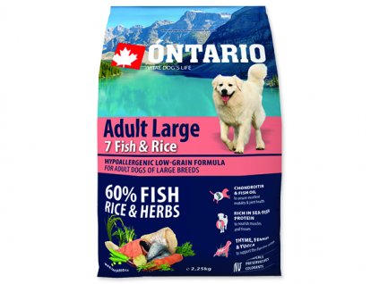 ONTARIO Adult Large Fish & Rice 2,25 kg