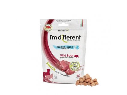 I´M DIFFERENT SNACK divočák mrazem sušený pamlsek, 40 g