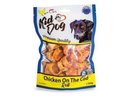 KIDDOG kuřecí masíčko na tresčí rolce 250 g