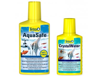 Přípravek Tetra Aqua Safe 250ml + Tetra Crystal Water 100ml zdarma