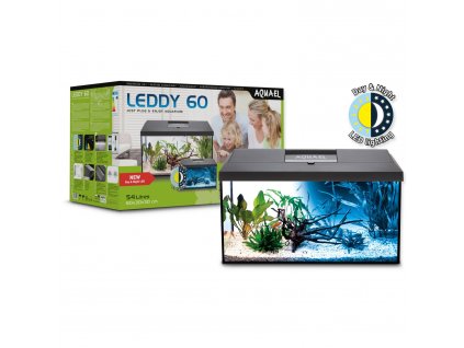 Akvarijní set Aquael LEDDY LED Day & Night černý 60x30x30cm