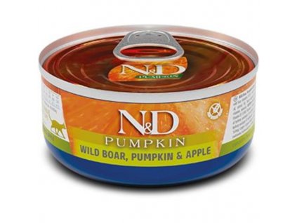 N&D PUMPKIN Cat konz. Wild Boar, Pumpkin & Apple 70 g