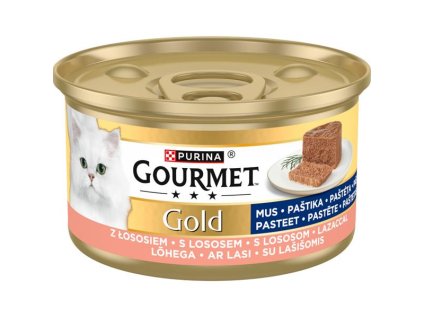 Gourmet Gold cat konz. paštika s lososem 85g