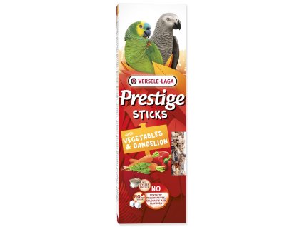Tyčinky Versele Laga Prestige papoušek se zeleninou a pampeliškou 140g 2ks