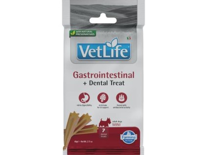 Vet Life Dog Dental Snack Gastrointestinal Adult Mini 60 g