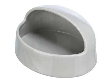 Písková lázeň pro osmáky a křečky, keramika, 20x10x16 cm, šedá