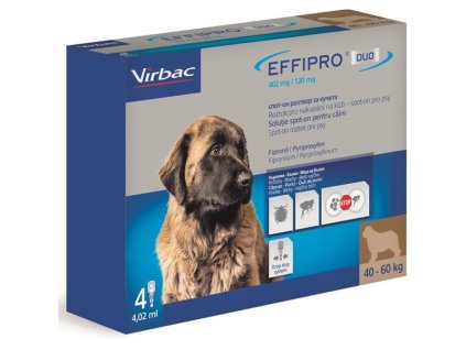 Effipro Duo XL 402 120 mg spot on 4 x 4,02 ml