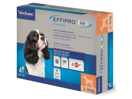 Effipro Duo S 67 20 mg spot on 4 x 0,67 ml
