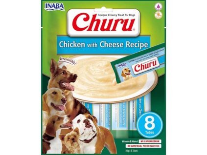 Inaba Churu dog snack kuře & sýr 8x 20g