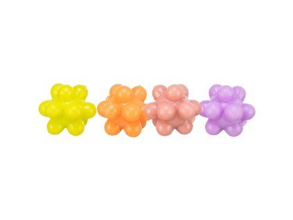 Ježaté kuličky mechová guma 3,5 cm 4ks